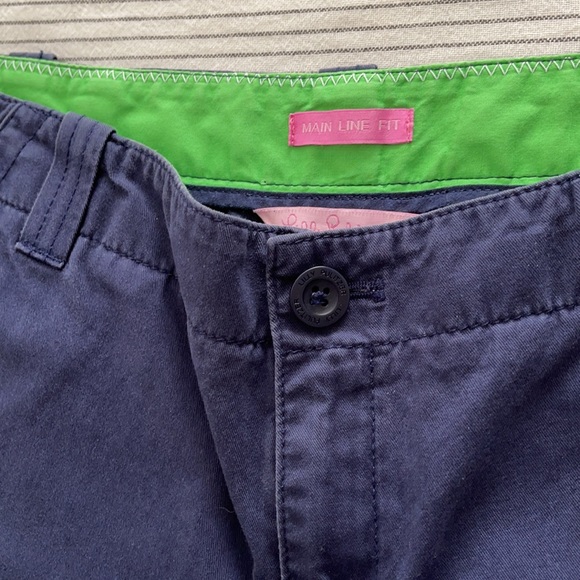 Lily Pulitzer Blue Cropped Pants 6 - Picture 5 of 11